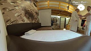 behind the scenes bbw granny babet pussy pounded by huge cock