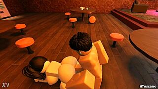 Fucking Big Ass Slut in Bar