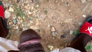 he surprised me bent over for hot quick outdoor big cock fuck 😍🔥💦