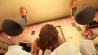 japanese uniform babe takes bent over pounding in full scene