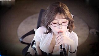 Wow! Zhang Ailing Fan Fest Turns into Steamy Office OL Blowjob Handjob Frenzy!