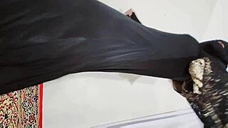 Arabic Hijab Hottie Shakes Boobs and Ass Erotically