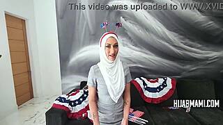 Arabic Milf's Patriotic American Blowjob Thanks on July 4th