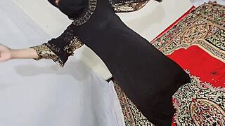 Arabic Hijab Hottie Shakes Boobs and Ass Erotically