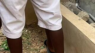 he surprised me bent over for hot quick outdoor big cock fuck 😍🔥💦