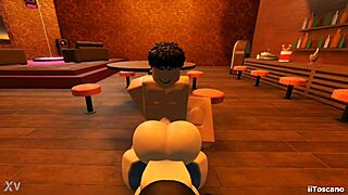 Fucking Big Ass Slut in Bar