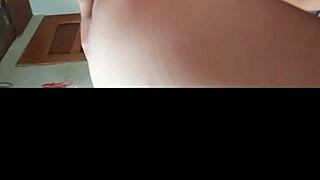 curvy latina milf bent over bed taking young cock doggystyle with cum on ass 💦