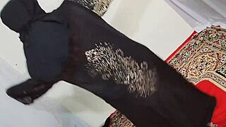 Arabic Hijab Hottie Shakes Boobs and Ass Erotically