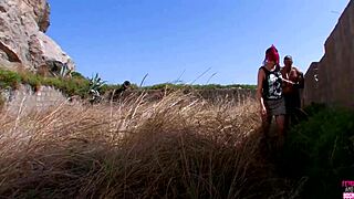 Flaming hot pink haired babe, you love getting rammed outdoors?