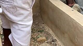 he surprised me bent over for hot quick outdoor big cock fuck 😍🔥💦