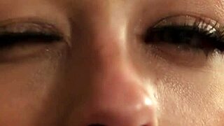 flirty fuck doll swaps bukkake jizz after pov blowbang facial handjob frenzy