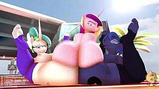 Realvinyl's MLP futa compilation 2 packs cartoon futanari group action