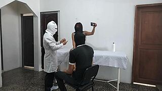 perverted doctor ever fuck a patient doggystyle while her husband waits outside? 😈