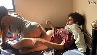 College Classmate Homework Turns Bent Over Doggystyle Blowjob Session