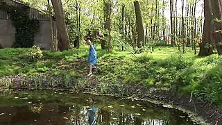 masked mommy in lingerie plays dirty anal games fingering gaping pussy bent over bed