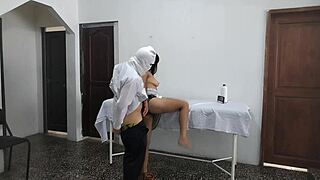perverted doctor ever fuck a patient doggystyle while her husband waits outside? 😈