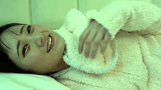 caressing suzu-chan's shaved pussy leads to uncensored creampie bliss