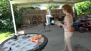 Isn't this fair-skinned beauty just so delicious and tempting to watch?