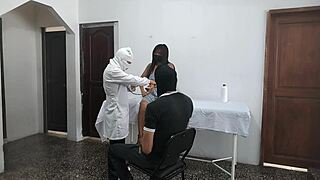 perverted doctor ever fuck a patient doggystyle while her husband waits outside? 😈