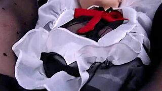 Neon-haired glasses doll masters anal creampie lesson