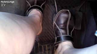 hey, zeraphine's hottest feet in the car?