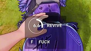 Xraven69x rides monster cock with big fortnite ass pounding
