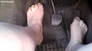 hey, zeraphine's hottest feet in the car?