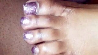 Hot Toes Gripping Thick Cock in Steamy Footjob Frenzy with Perfect Feet