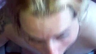 Blonde latina gives epic deepthroat blowjob with massive facial cumshot