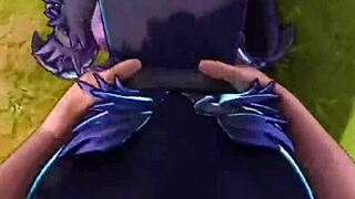 Xraven69x rides monster cock with big fortnite ass pounding