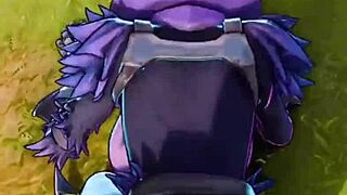 Xraven69x rides monster cock with big fortnite ass pounding