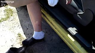 hey, zeraphine's hottest feet in the car?