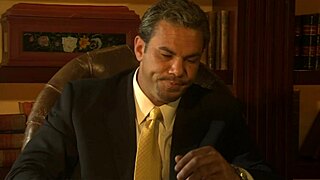 Blonde milf in golden heels takes massive cock facial pounding