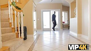 vip4k. big monster cock stretches hollie mack's tiny mouth and pussy wide!