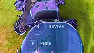 Xraven69x rides monster cock with big fortnite ass pounding