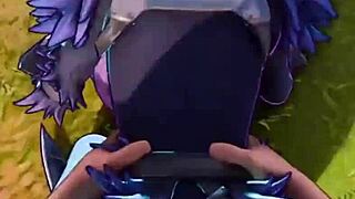 Xraven69x rides monster cock with big fortnite ass pounding