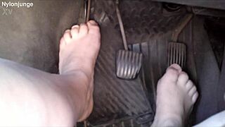 hey, zeraphine's hottest feet in the car?