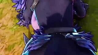 Xraven69x rides monster cock with big fortnite ass pounding
