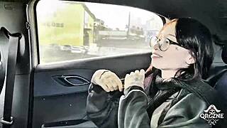 skinny latina teen amberzinha bends over doggystyle after winning her plush toy