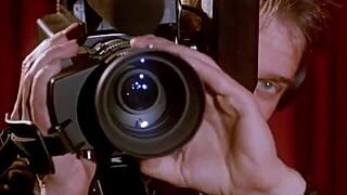 Three horny babes in retro mmf cumshot facial frenzy from 1983