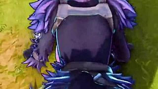 Xraven69x rides monster cock with big fortnite ass pounding