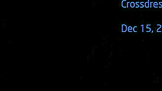 oops, my mini skirt rode up at the gas station... crossdresser heels fishnets exposed!