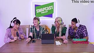 Explosive Milfs Suck Huge Cocks In Podcast Frenzy!