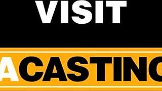 Winking Latina Asshole Takes Deep Dick in Casting Session