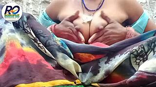 hey check out this desi village cutie stripping her saree for steamy fingering play