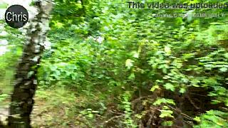 Kyra's outdoor anal pukefest with piss squirt vomit and rough machine fucking