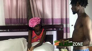 Bored Ebony Babe Rocks Taste Game Intensity