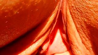 maturemons shows off her huge wet pussy spreading wide for viewers