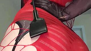 riding crop slaps big ass tits on curvy slut spanking frenzy