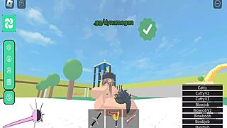 horror girl fucked hard in roblox condo game!